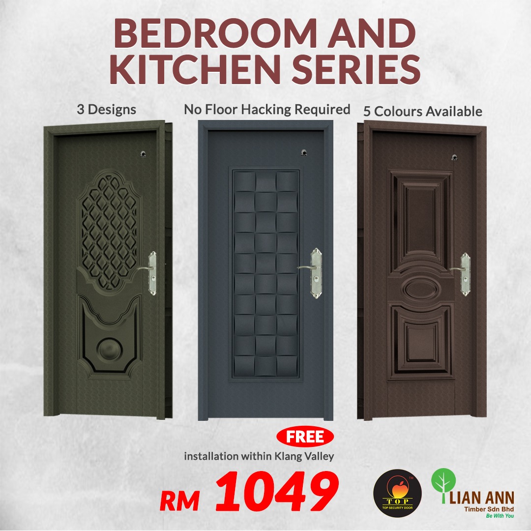 Top Security Door Bedroom And Kitchen Series Lian Ann Online Eshop